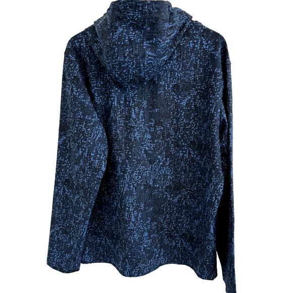 01.Algo Other - 01. Algo Mens Large Pullover Hoodie Blue Digital Camo Performance Athleisure EUC